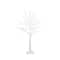 4ft. Pre-Lit White Twig Artificial Tree, Warm White LED Lights